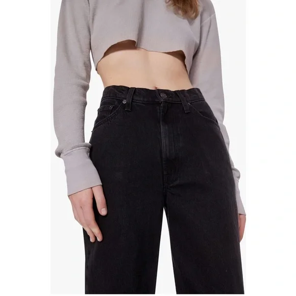 MOTHER💕Snacks Double Stack Hover High Waist Ankle Straight Leg Jeans Size 25 - Picture 2 of 15